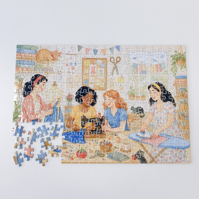 Puzzle Seamstresses' Tea Time