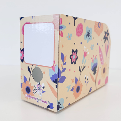 Yellow Flowers Filing Box