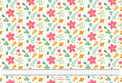 Pink flower desk pad