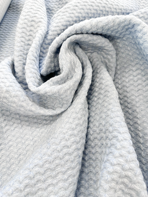 TISSU TWEED LAINE BLEU CIEL MASTIK