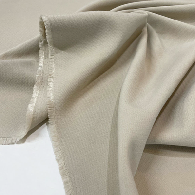TISSU DOUBLE CRÊPE VISCOSE CAPTA BEIGE